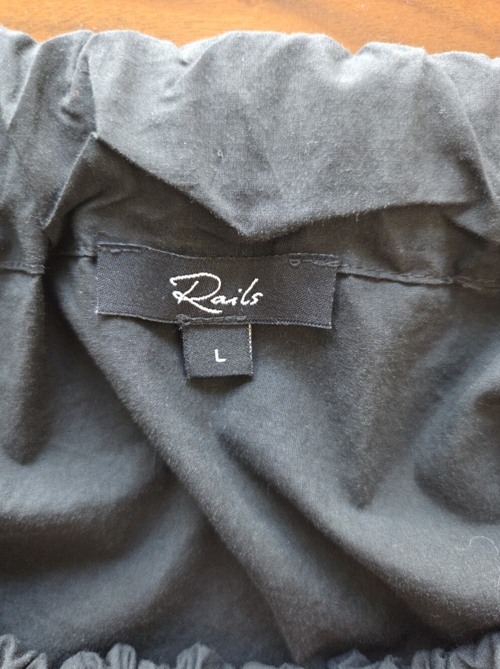 Rails Rosie Peplum Smocked Top Medium + Rails Rhea Tiered Eyelet Skirt Large - Picture 12 of 14